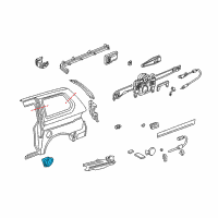 OEM 2002 Honda Odyssey Adapter, Fuel Cap Diagram - 63915-S0X-A00ZZ