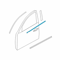 OEM 2009 Infiniti FX35 Moulding Assy-Front Door Outside, LH Diagram - 80821-1CA0A