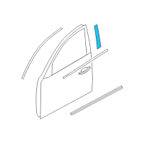 OEM Infiniti FX35 Cover Front Door Sash, RH Diagram - 802D2-1CA0A