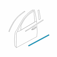 OEM 2015 Infiniti QX70 Moulding-Front Door, RH Diagram - 80870-1CA0A