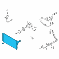 OEM Kia Stinger Condenser Assembly-Cooler Diagram - 97606J5150