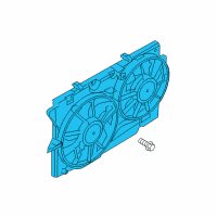 OEM 2015 Ford Flex Fan Assembly Diagram - DA8Z-8C607-B