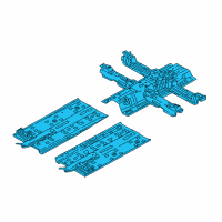 OEM 2021 Kia Niro Panel Assembly-Floor, Center Diagram - 65100G5000