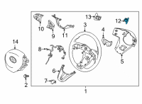 OEM Hyundai Switch Assembly-Paddle Shift, RH Diagram - 96780-S1010-VCS