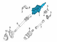 OEM 2021 Cadillac CT5 Steering Column Diagram - 84228109