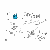 OEM 2002 BMW Z3 Front Left Door Lock Diagram - 51-21-8-397-103