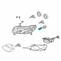 OEM 2007 Honda Civic Bulb (12V 28W/8W) Diagram - 34906-S3V-A01