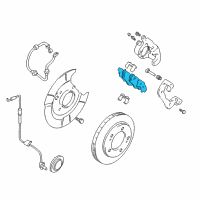 OEM 1999 Chevrolet Tracker Pad Kit, Front Disc Brake Diagram - 91174817