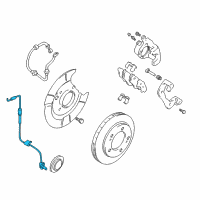 OEM 1999 Chevrolet Tracker Sensor, Front Wheel Speed Diagram - 30023817