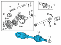 OEM 2022 Cadillac CT4 Axle Assembly Diagram - 84422108