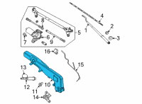 OEM 2022 Nissan Frontier TANK ASSY-WINDSHIELD WASHER Diagram - 28910-9BU0A