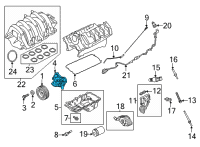 OEM 2022 Ford F-150 PUMP ASY - OIL Diagram - ML3Z-6600-A