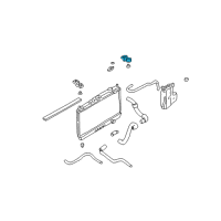 OEM Nissan Frontier Bracket-Radiator Mounting, Upper Diagram - 21542-VK800