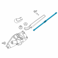 OEM 2017 BMW X1 Wiper-Rear Window Blade Diagram - 61-62-7-356-223