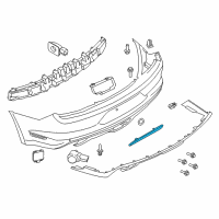 OEM 2019 Ford Mustang Reflector Diagram - JR3Z-15A448-A
