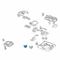 OEM GMC Acadia Limited Sunroof Switch Diagram - 15130173