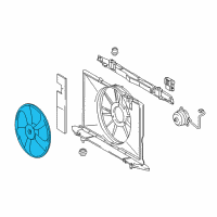 OEM 2017 Toyota Corolla iM Fan Blade Diagram - 16361-22100