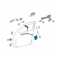 OEM 2019 Toyota 4Runner Lock Assembly Diagram - 69030-42230