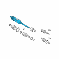 OEM Scion Outer Joint Assembly Diagram - 43460-59655