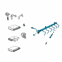 OEM 1999 BMW 750iL Ignition Wiring Diagram - 12-12-1-742-888