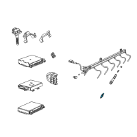 OEM 1996 BMW 750iL Spark Plug Diagram - 12-12-9-070-999