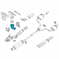 OEM 2015 Nissan Pathfinder Three Way Catalytic Converter Diagram - 208A3-9HR0A