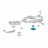 OEM Lexus LS500h Computer Sub-Assembly, HEADLAMP Diagram - 81056-50C20