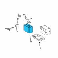 OEM 2007 Lexus LS460 TRUESTART Battery Diagram - 00544-24060-575