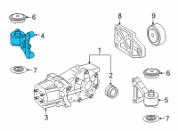 OEM Lexus NX250 Differential Mount Diagram - 5238042100