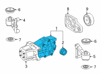 OEM 2022 Lexus NX250 Carrier Assembly, Differ Diagram - 41110-42060