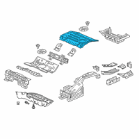 OEM 2019 Honda Clarity RR. Floor, Mid Diagram - 65512-TRW-A00ZZ