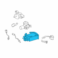 OEM 2019 Lexus LX570 Charcoal Vapor Canister Diagram - 77740-60520