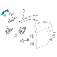 OEM 2022 Acura ILX Handle, Passenger Side (Lunar Silver Metallic) Diagram - 72141-SZN-A01YD