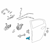 OEM 2017 Acura ILX Hinge, Rear L Door Diagram - 67960-TX6-H02ZZ