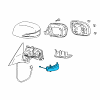 OEM 2009 Lexus GS450h Lamp Assy, Side Turn Signal, LH Diagram - 81740-30140