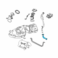 OEM 2018 Cadillac CTS Filler Hose Diagram - 22961257