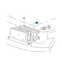 OEM Toyota Corolla Headlamp Bearing Diagram - 81128-22630