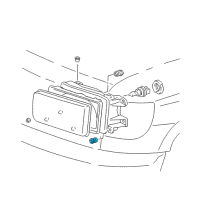 OEM Toyota Land Cruiser Park Lamp Clip Diagram - 90189-06111