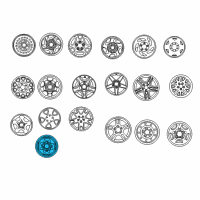 OEM 2004 Ford F-150 Heritage Spare Wheel Diagram - YL3Z-1015-AB