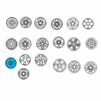 OEM 2002 Ford F-150 Wheel, Alloy Diagram - YL3Z1007EA