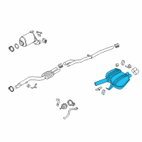 OEM BMW 740Ld xDrive Rear Muffler Diagram - 18-30-7-807-128