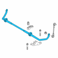 OEM BMW 540i Stabilizer Front With Rubber Mounting Diagram - 31-30-6-873-476