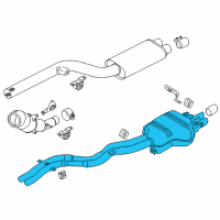 OEM 2013 BMW Z4 Rear Exhaust Flap Muffler Diagram - 18-30-7-647-052