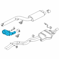 OEM 2016 BMW Z4 Catalytic Converter Diagram - 18-32-8-627-722