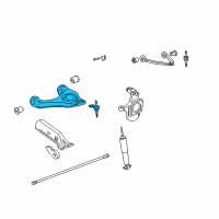 OEM 2007 Chevrolet Express 1500 Front Lower Control Arm Assembly Diagram - 20869232