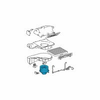 OEM 2005 Hyundai Elantra Motor & Fan Assembly-A/C Blower Diagram - 97113-2D010