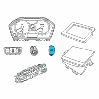 OEM BMW X1 Switch, Hazard Warning System Diagram - 61-31-9-389-075