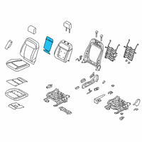 OEM 2022 Ford Ranger Seat Back Heater Diagram - KB3Z-14D696-D