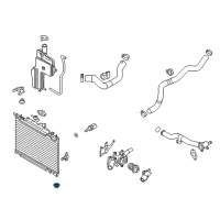 OEM Scion Radiator Assembly Lower Bracket Diagram - 90118-WBB09