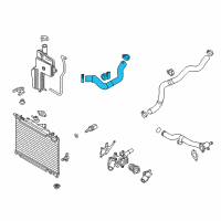 OEM Scion Upper Hose Diagram - 16571-WB001